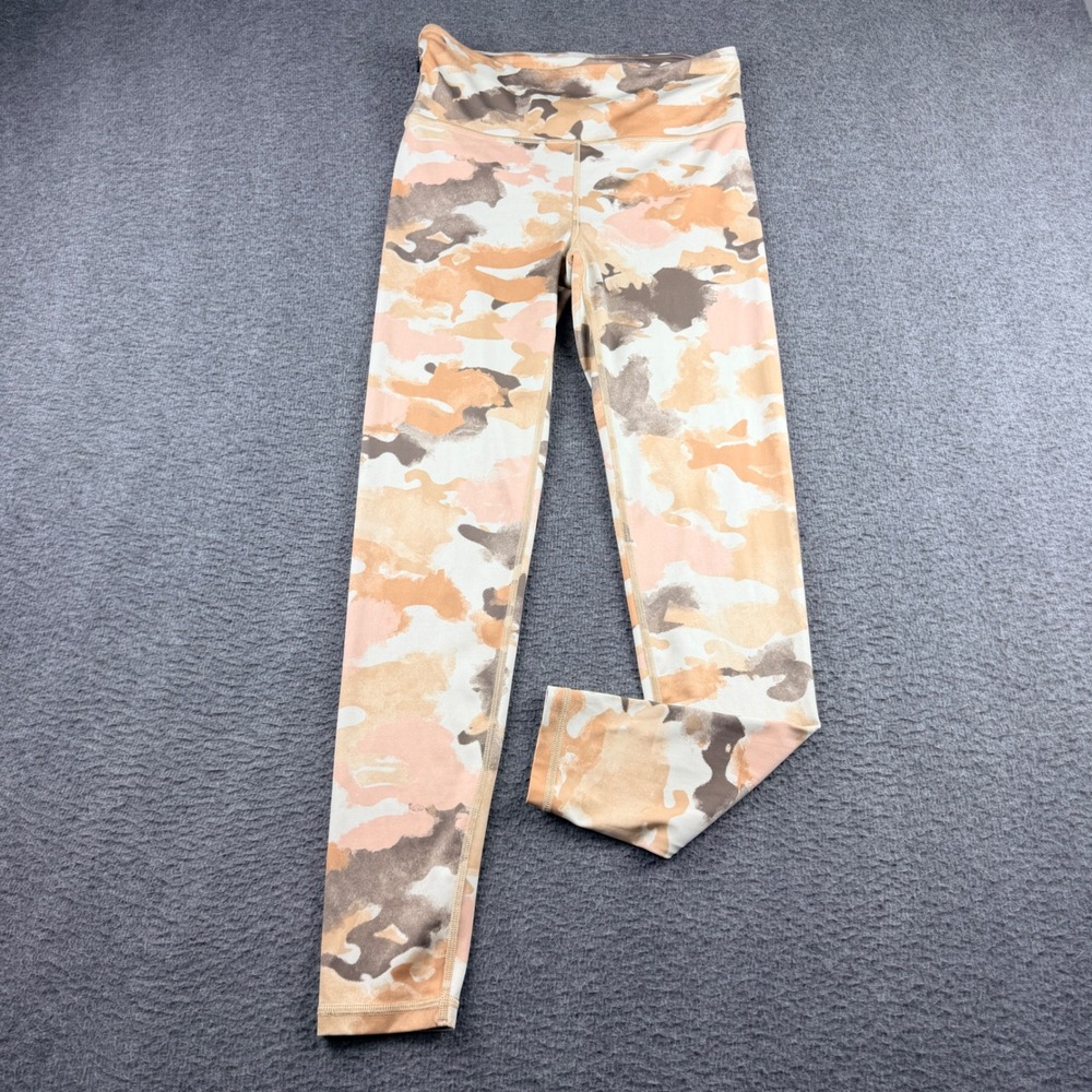 GapFit Eclipse Tall Women's S Small Camo Leggings Multicolor Pink Tan
